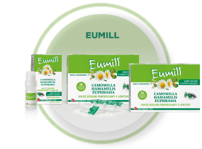 Eumill - una linea completa di gocce oculari idratanti, lubrificanti, lenitive per i tuoi occhi